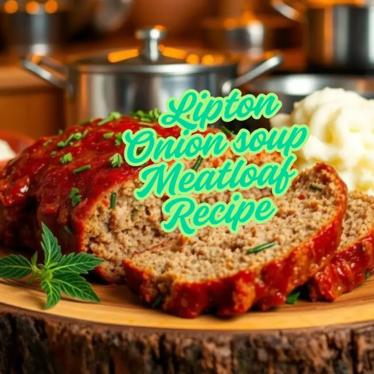 Lipton onion soup Meatloaf Recipe